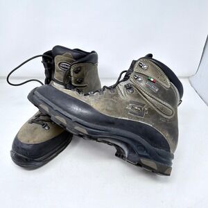 Zamberlan GTX Leather Hiking Boots Waterproof Vibram Made in Italy Mens Size 9.5